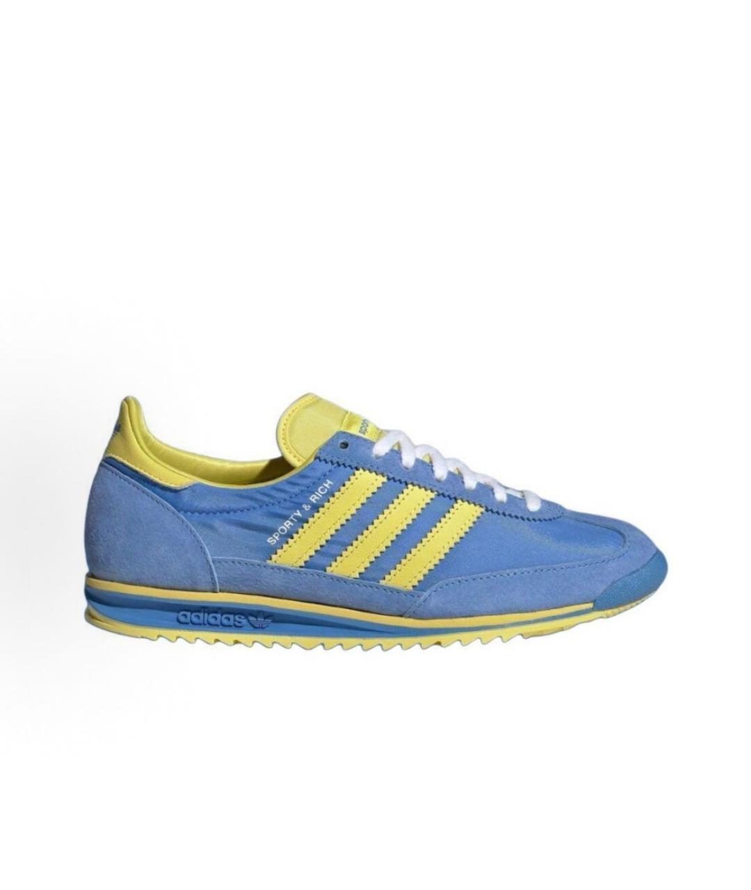 ADIDAS Синие текстильные кроссовки, фото 7