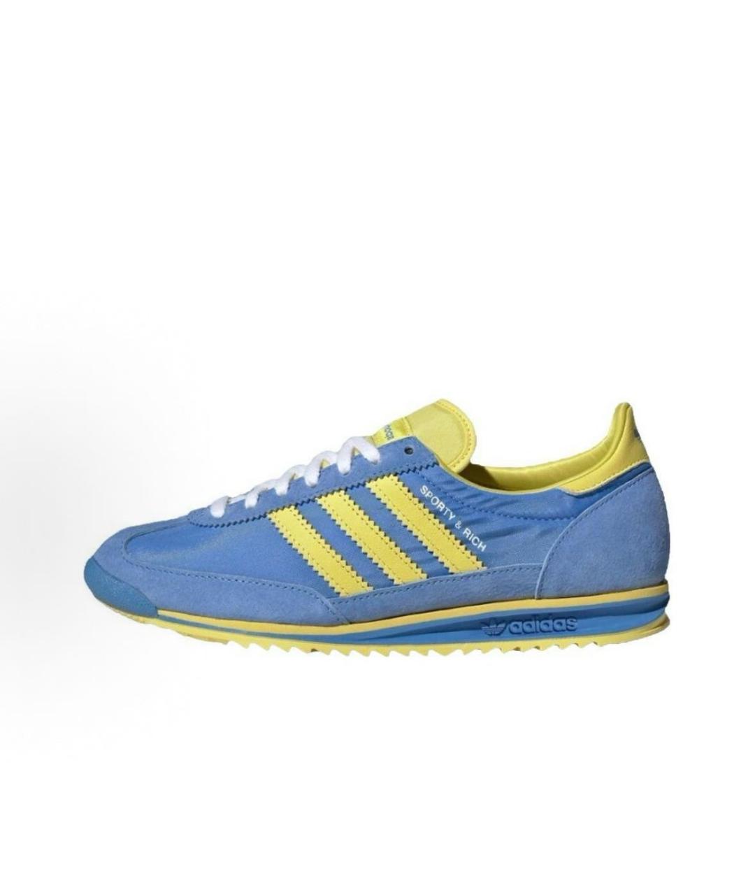 ADIDAS Синие текстильные кроссовки, фото 2