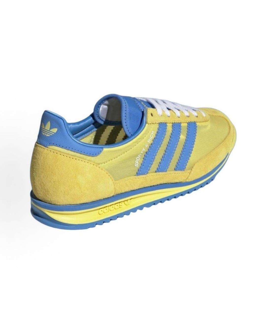 ADIDAS Горчичные текстильные кроссовки, фото 3