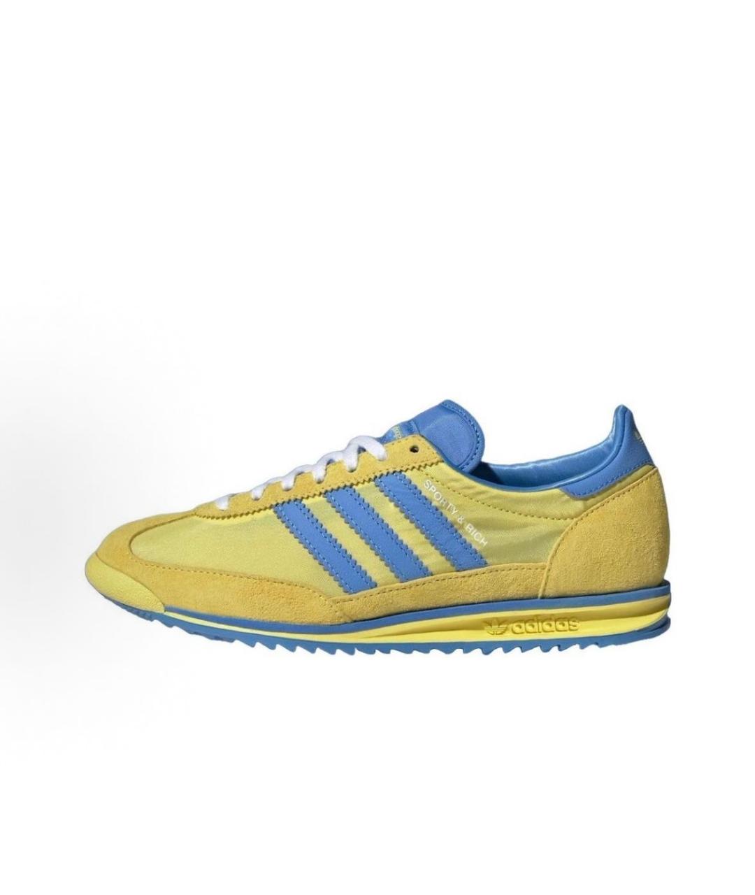 ADIDAS Горчичные текстильные кроссовки, фото 2