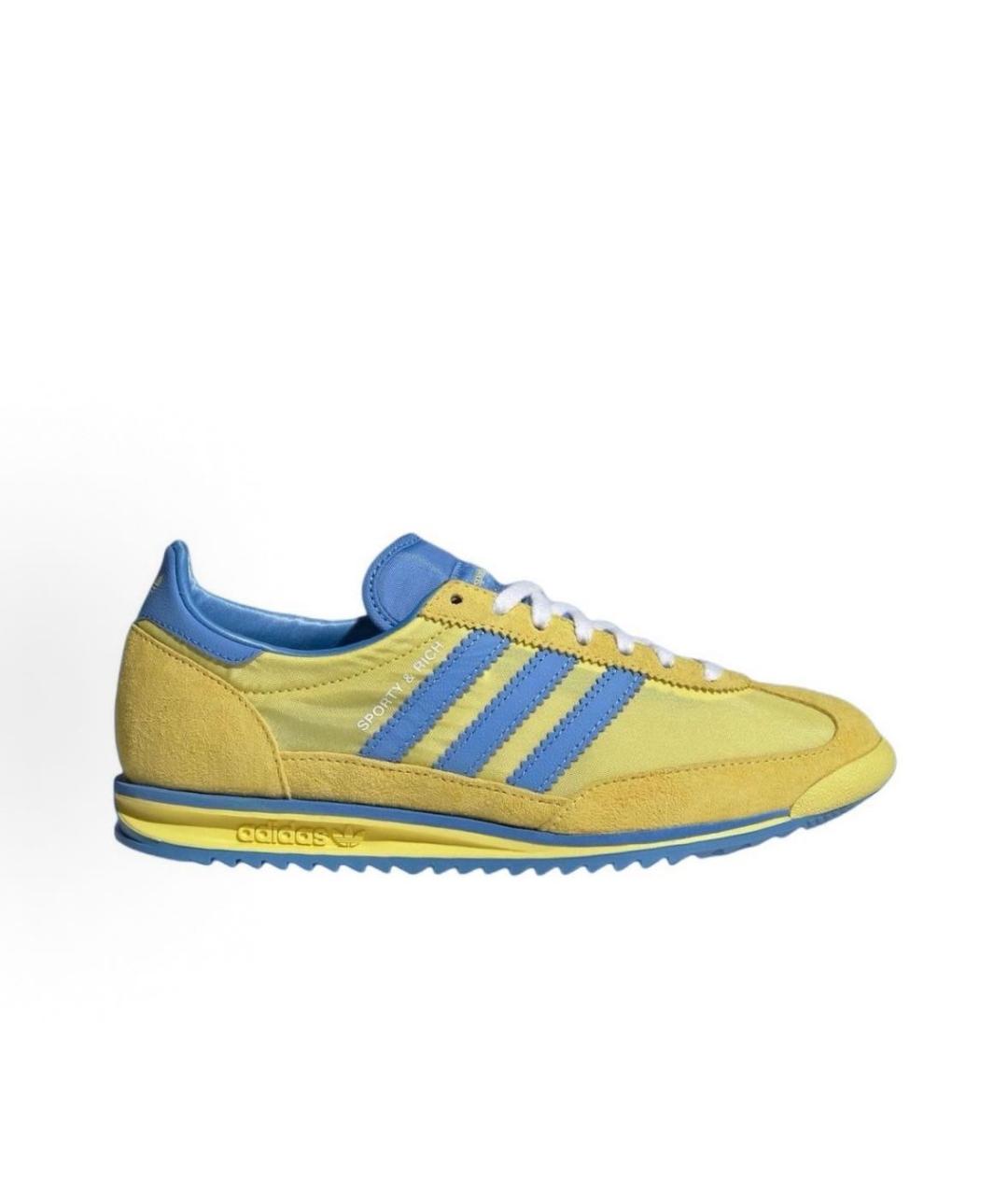 ADIDAS Горчичные текстильные кроссовки, фото 6