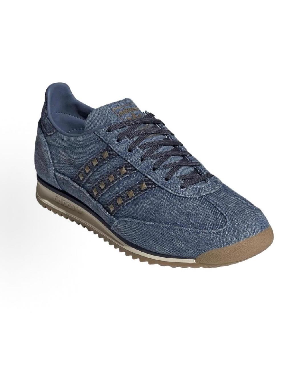 ADIDAS Синие текстильные кроссовки, фото 3