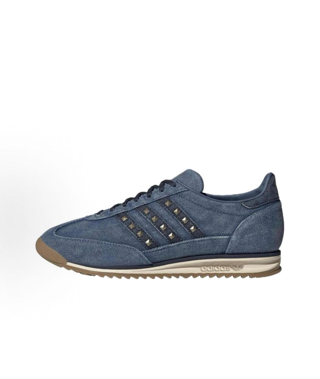 ADIDAS Синие текстильные кроссовки, фото 2