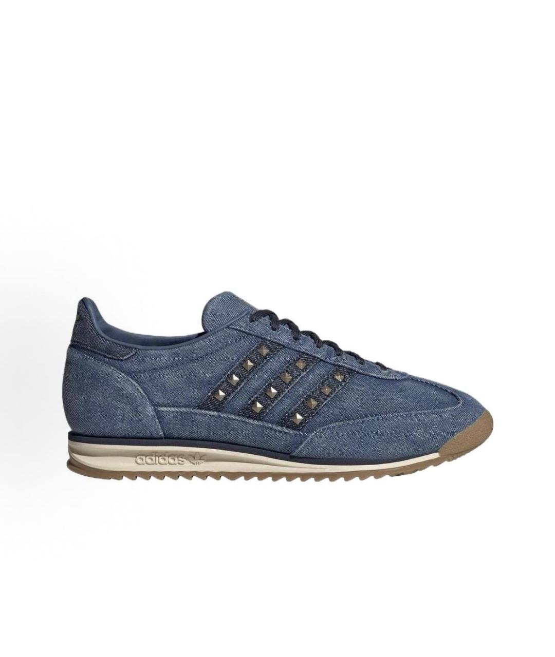 ADIDAS Синие текстильные кроссовки, фото 6