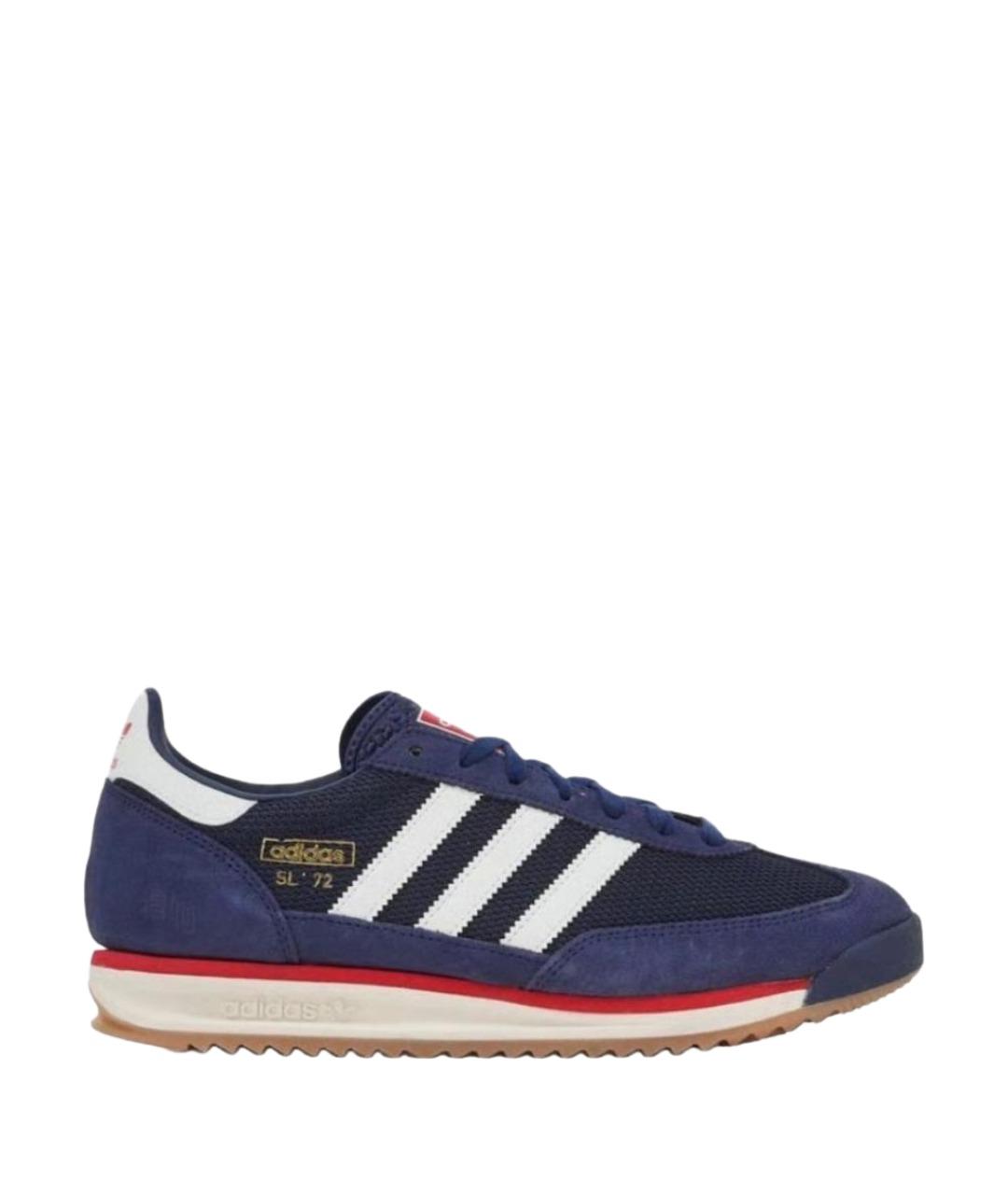 ADIDAS Синие текстильные кроссовки, фото 1
