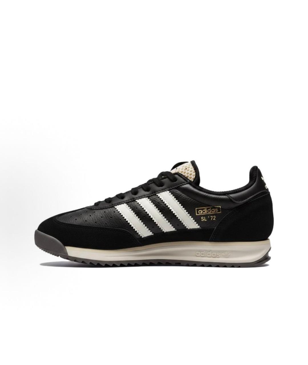 ADIDAS Черные кожаные кроссовки, фото 2