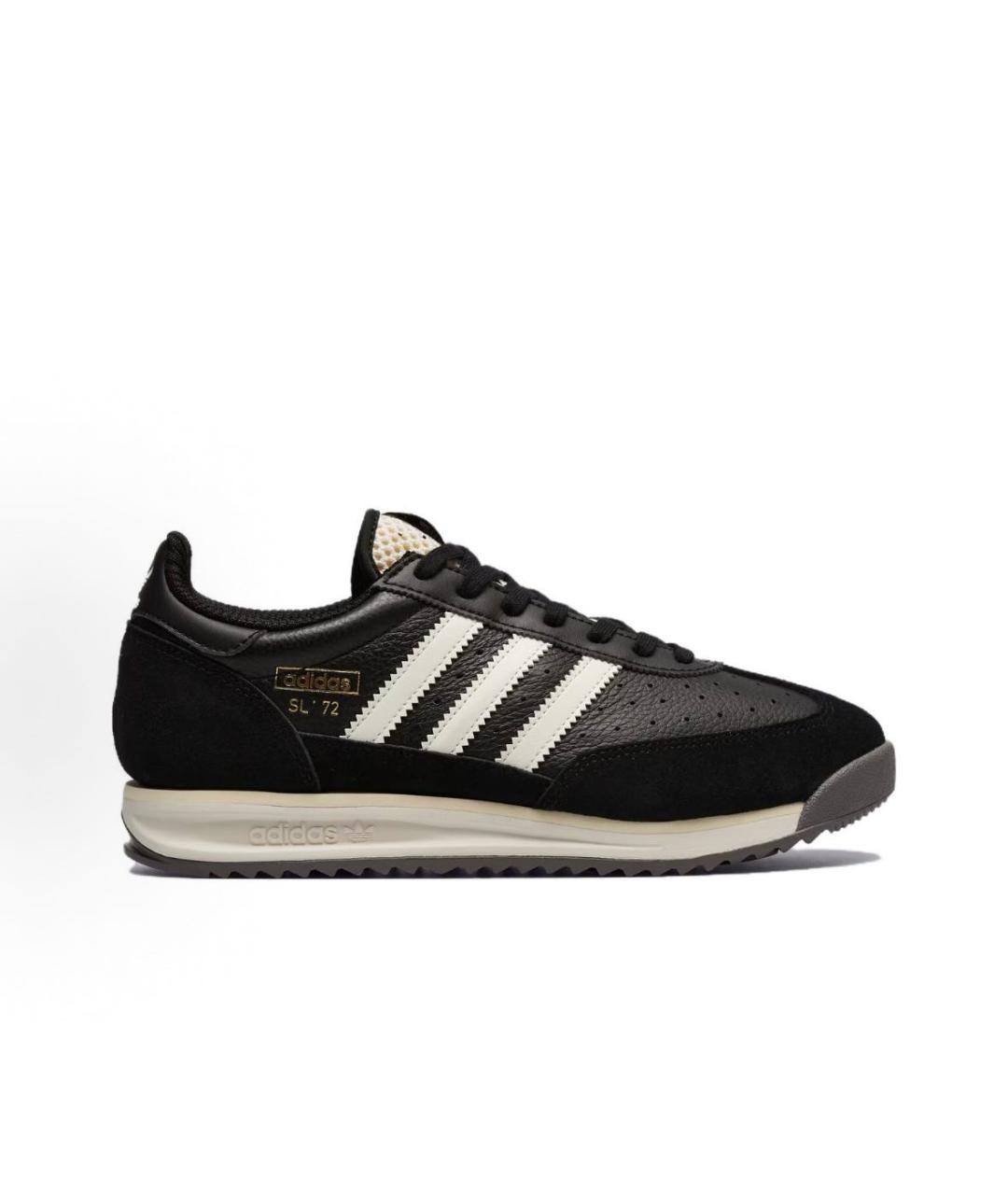 ADIDAS Черные кожаные кроссовки, фото 6
