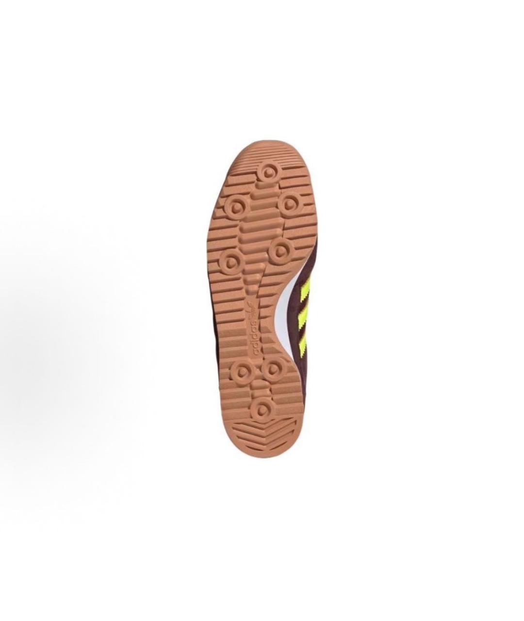 ADIDAS Бордовые текстильные кроссовки, фото 4