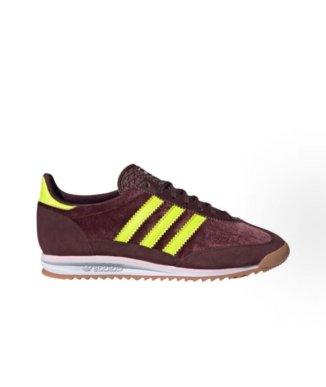 ADIDAS Бордовые текстильные кроссовки, фото 5