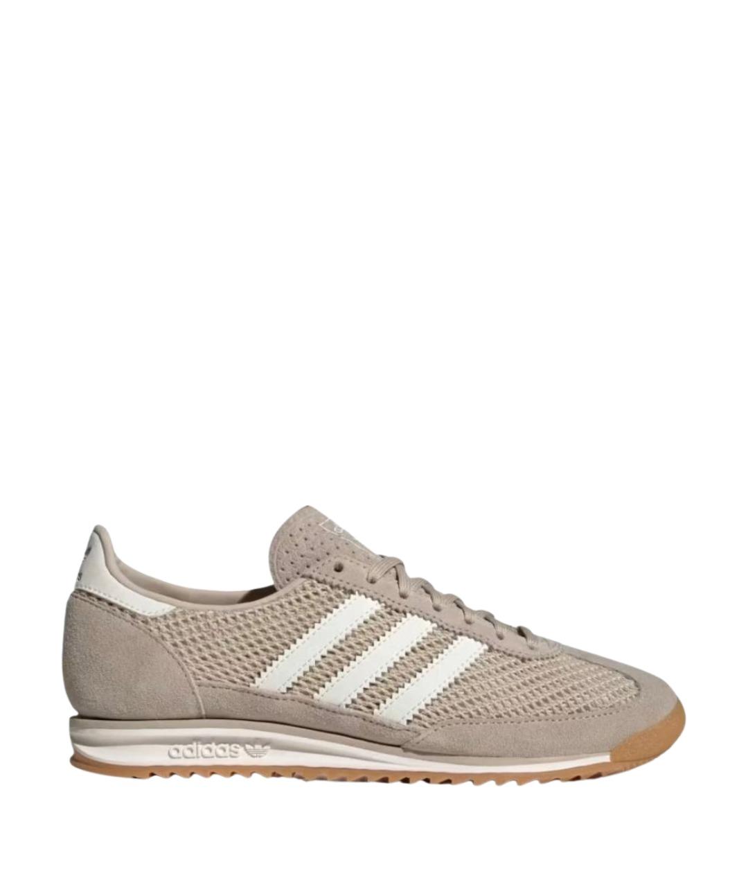 ADIDAS Бежевые текстильные кроссовки, фото 1
