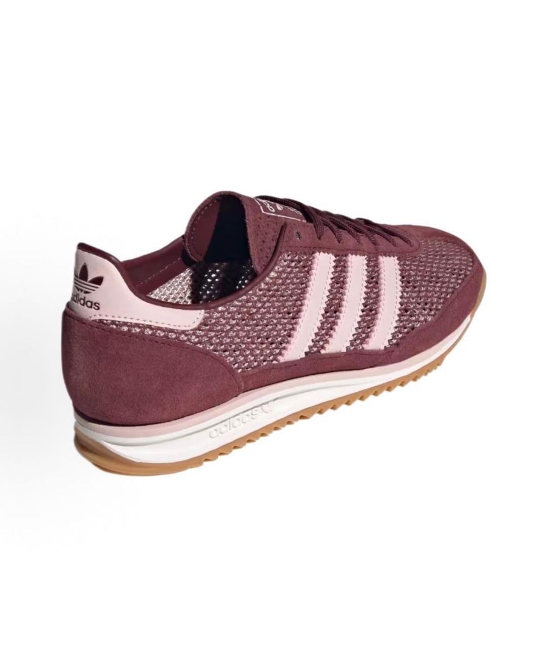 ADIDAS Бордовые текстильные кроссовки, фото 4