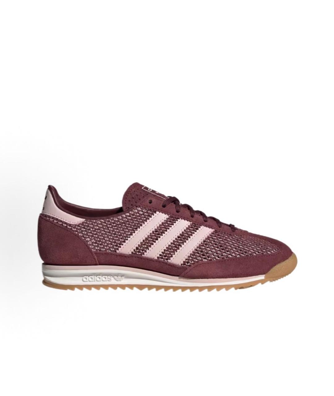 ADIDAS Бордовые текстильные кроссовки, фото 5
