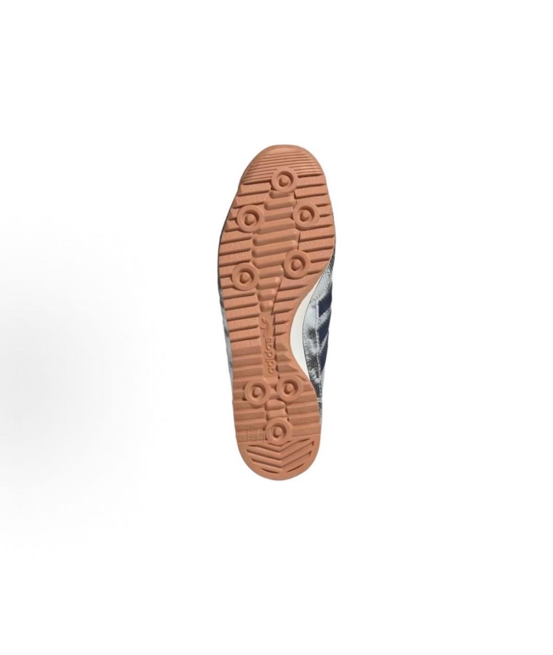ADIDAS Серебряные кожаные кроссовки, фото 6