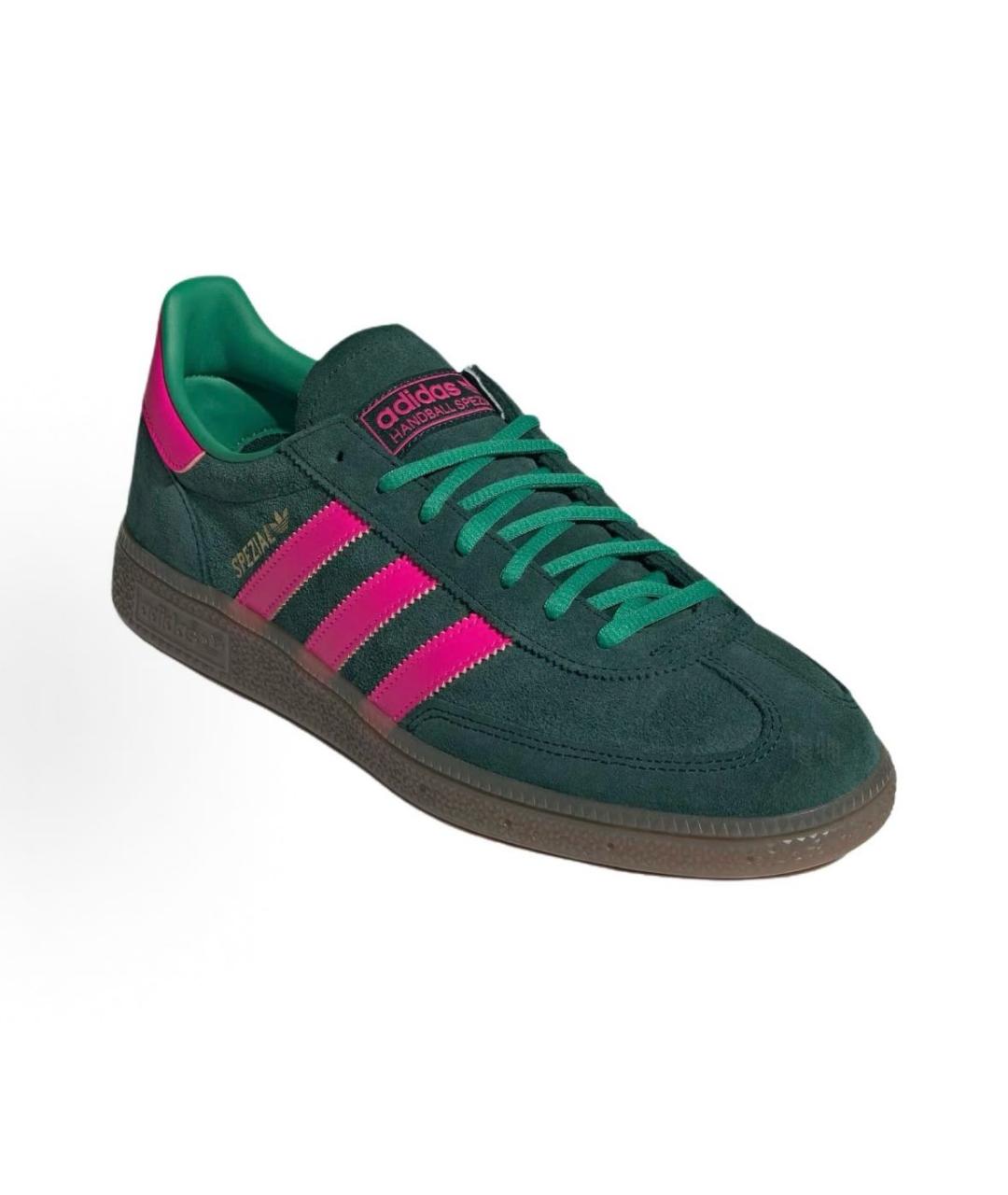 ADIDAS Зеленые замшевые кроссовки, фото 3