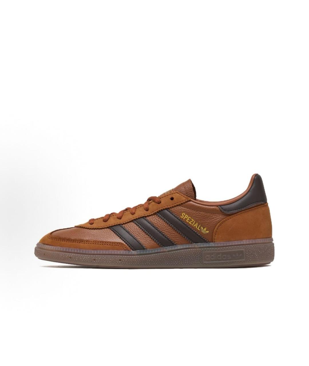 ADIDAS Коричневые кожаные кроссовки, фото 2