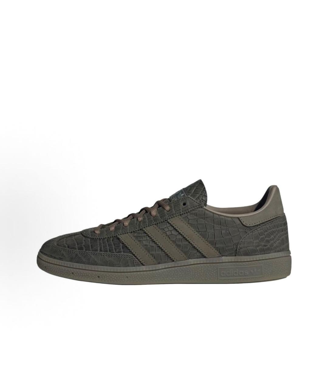 ADIDAS Хаки кожаные кроссовки, фото 2