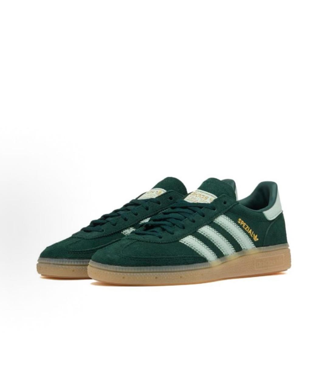 ADIDAS Зеленые замшевые кроссовки, фото 3