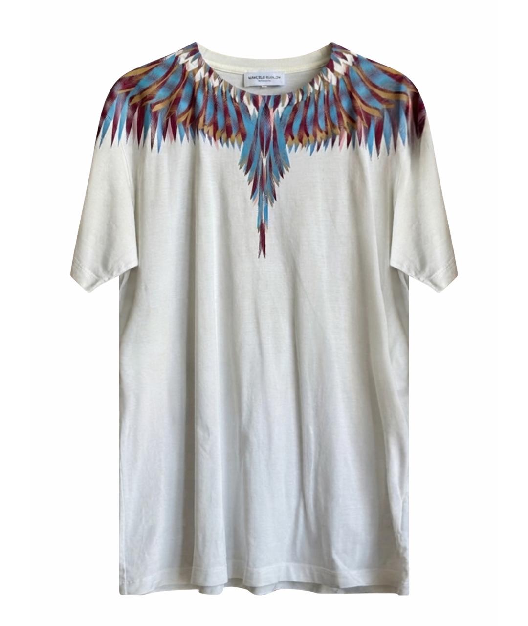 MARCELO BURLON Белая хлопковая футболка, фото 1