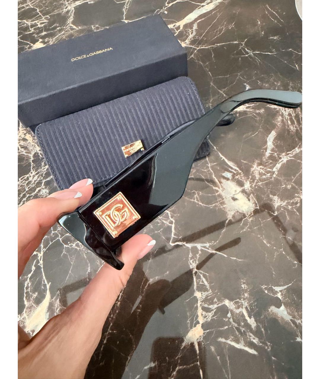 DOLCE&GABBANA Черные солнцезащитные очки, фото 2