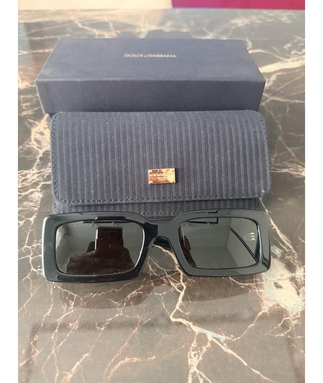 DOLCE&GABBANA Черные солнцезащитные очки, фото 5