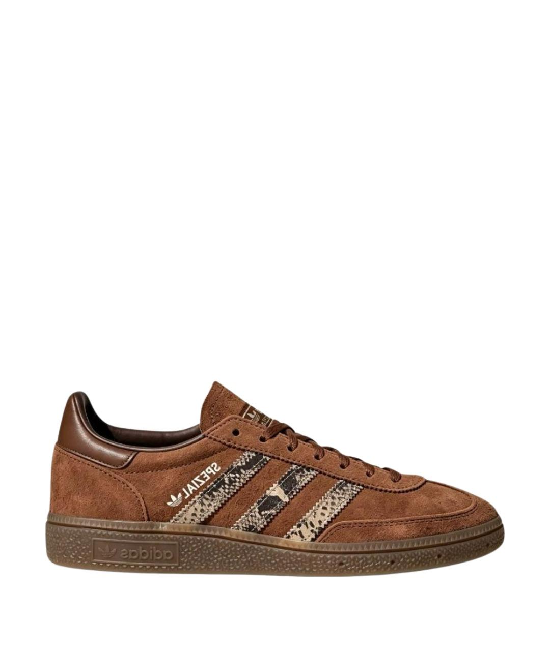 ADIDAS Коричневые замшевые кроссовки, фото 1