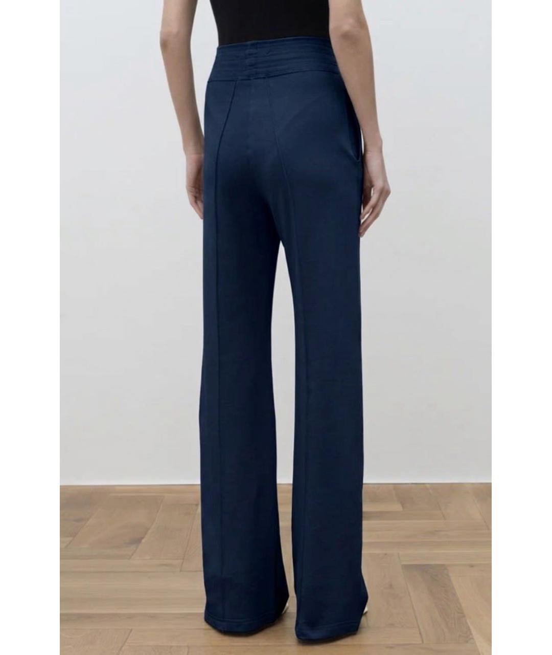 ERMANNO SCERVINO Темно-синие хлопковые спортивные брюки и шорты, фото 3