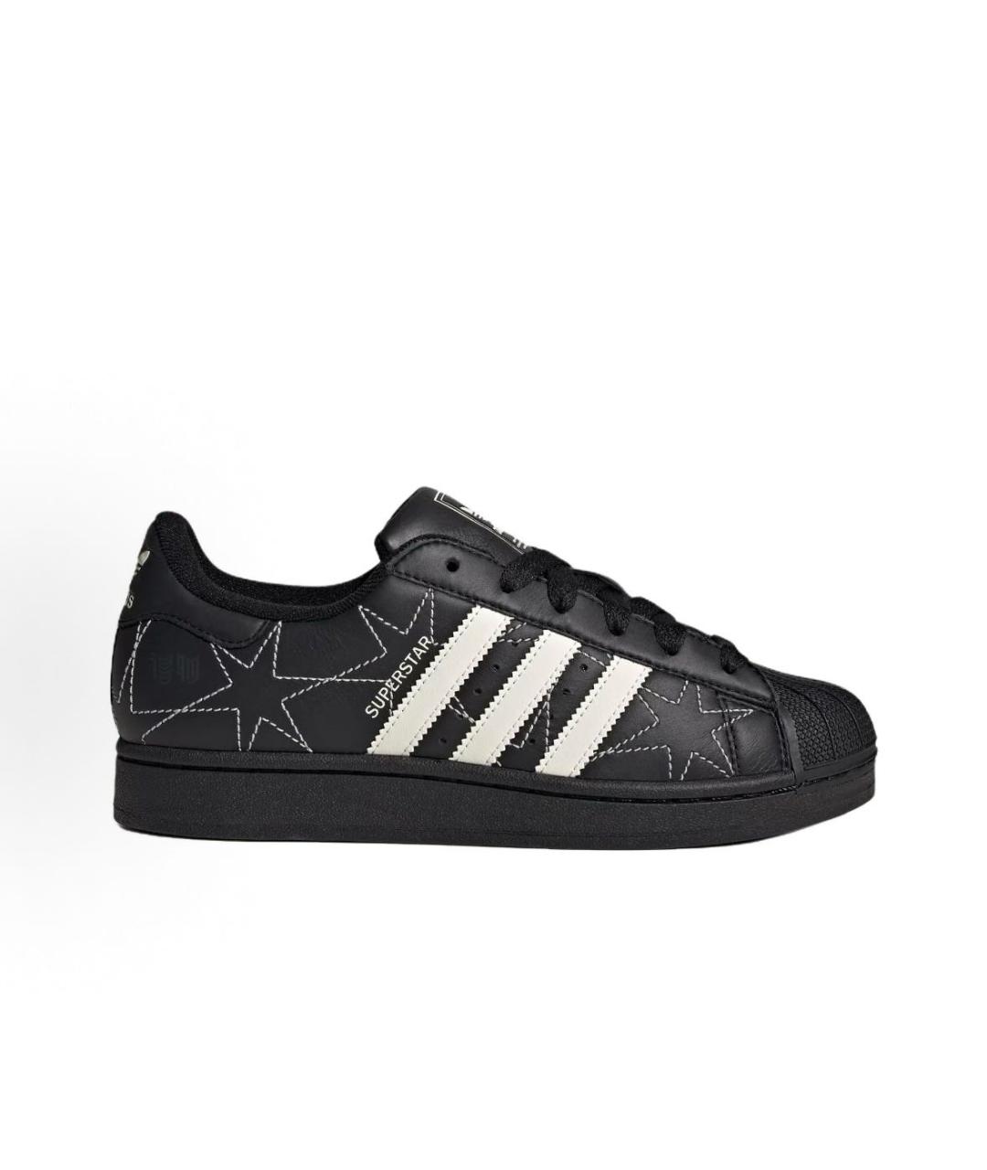 ADIDAS Черные кожаные кроссовки, фото 7