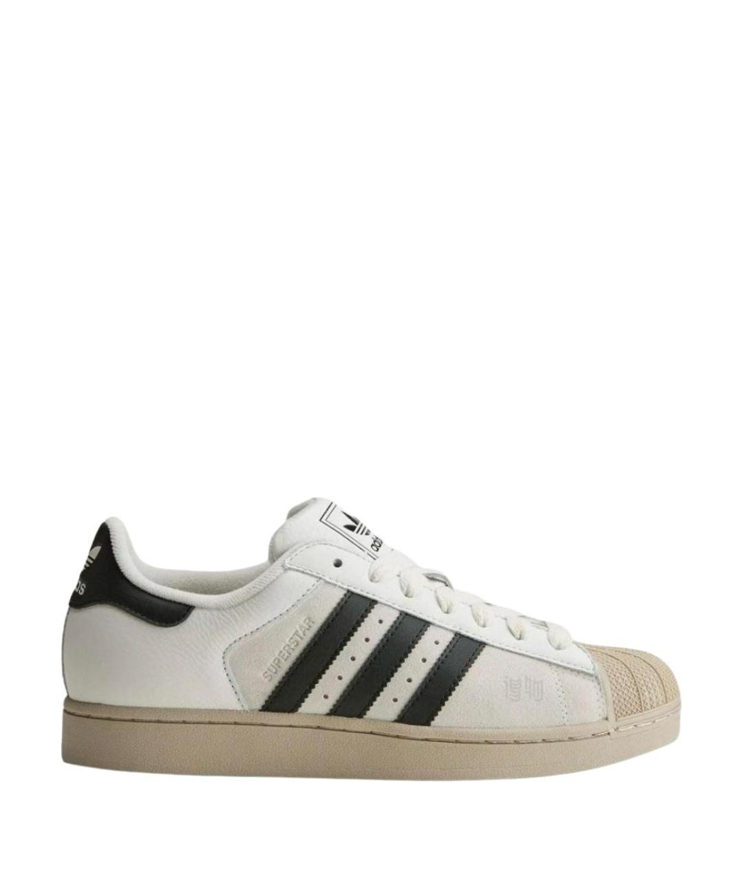ADIDAS Бежевые замшевые кроссовки, фото 1