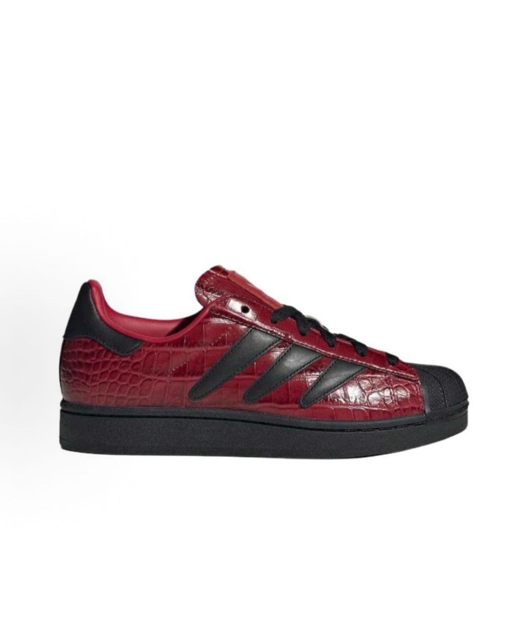 ADIDAS Красные кожаные кроссовки, фото 7