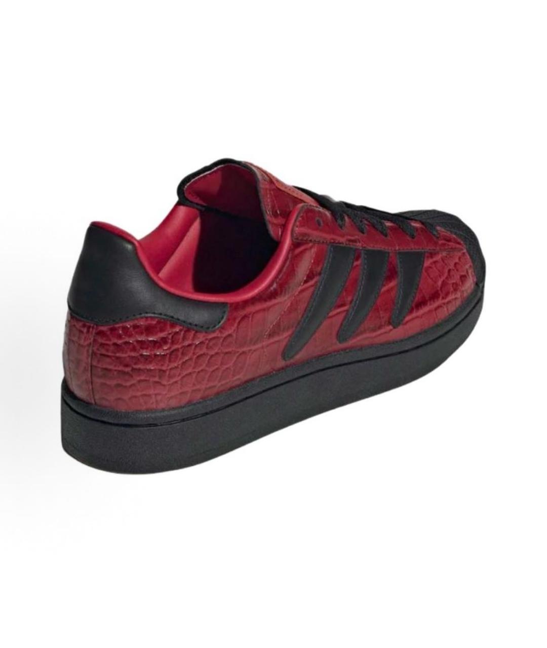 ADIDAS Красные кожаные кроссовки, фото 4