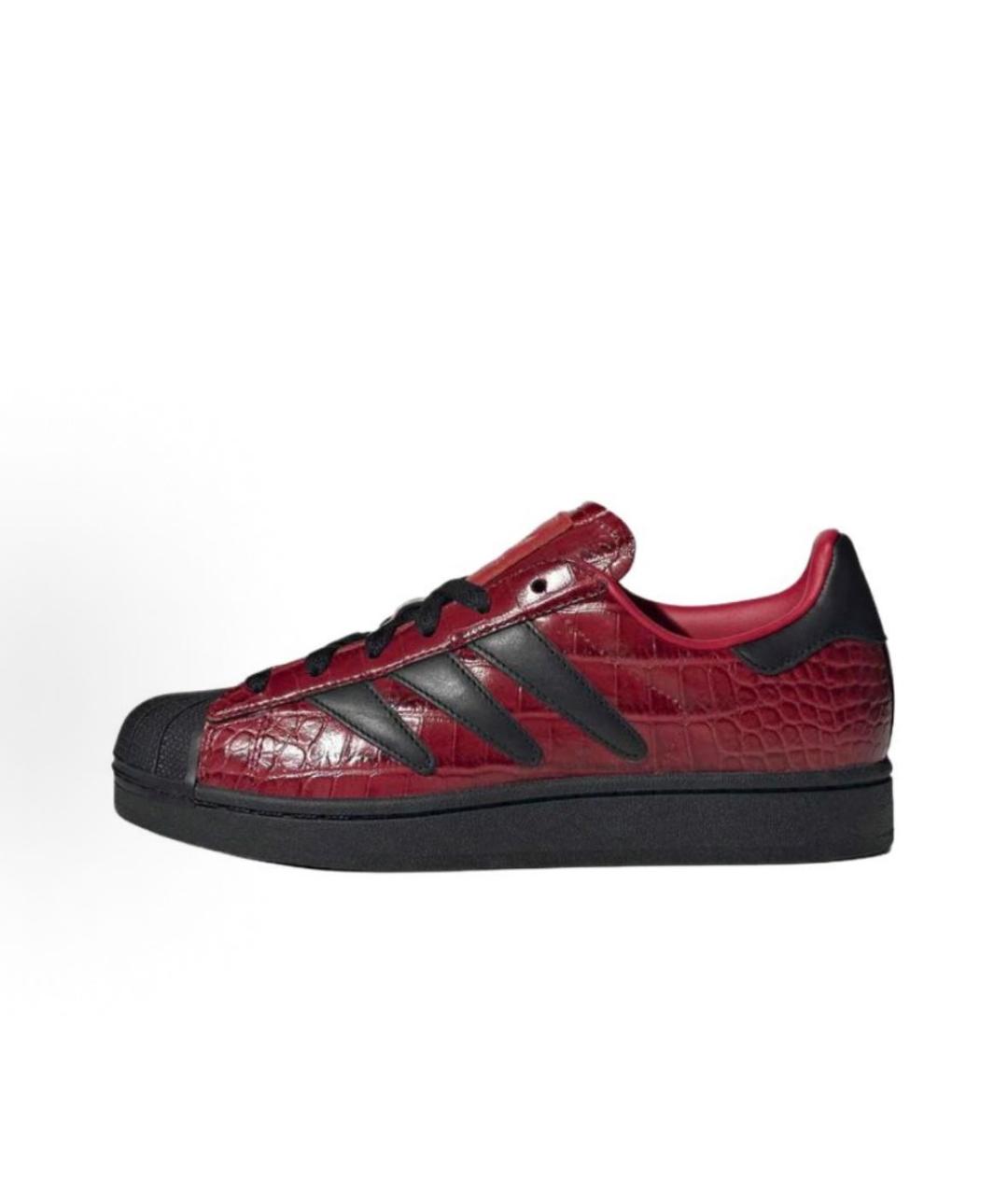 ADIDAS Красные кожаные кроссовки, фото 2