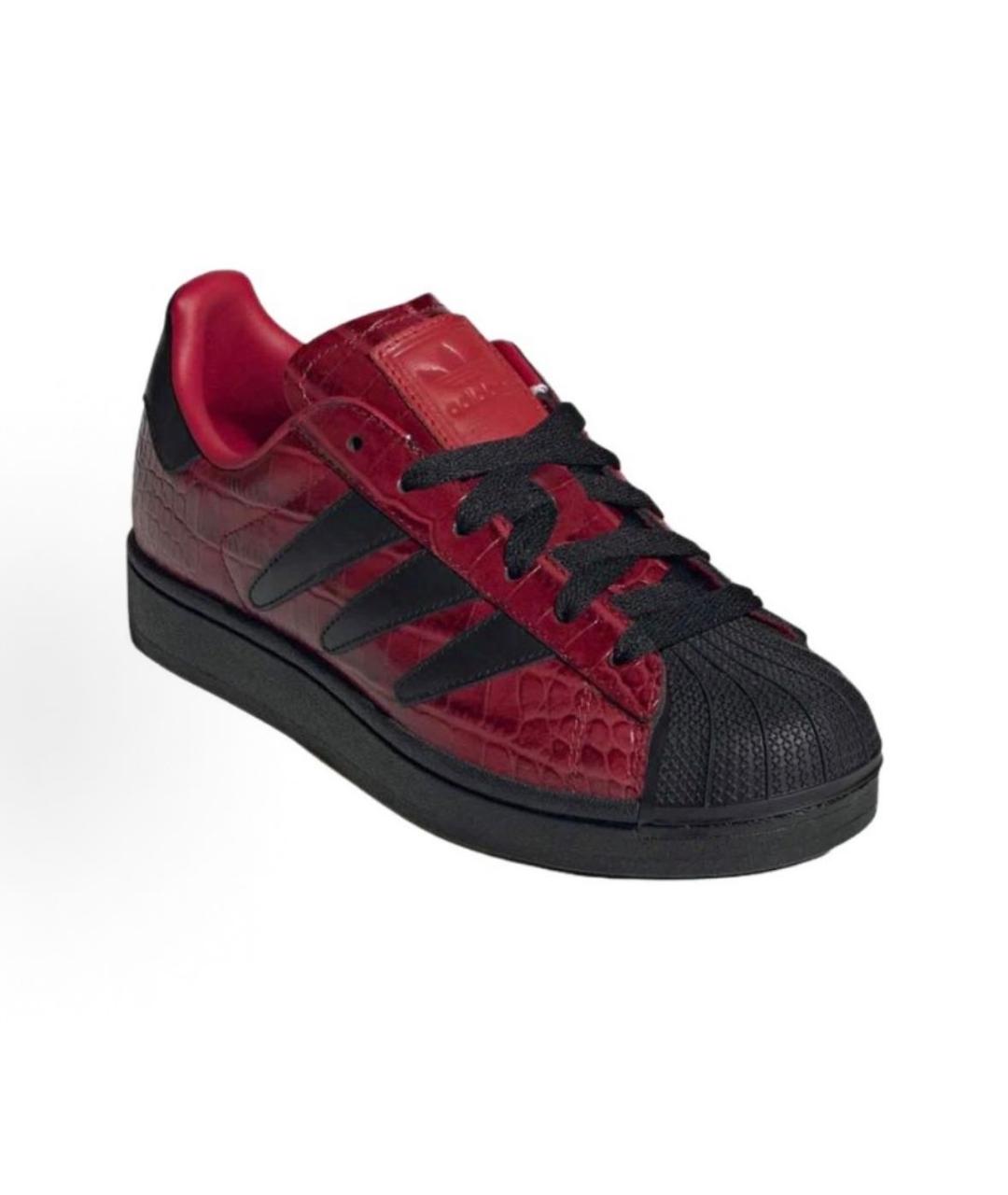 ADIDAS Красные кожаные кроссовки, фото 3