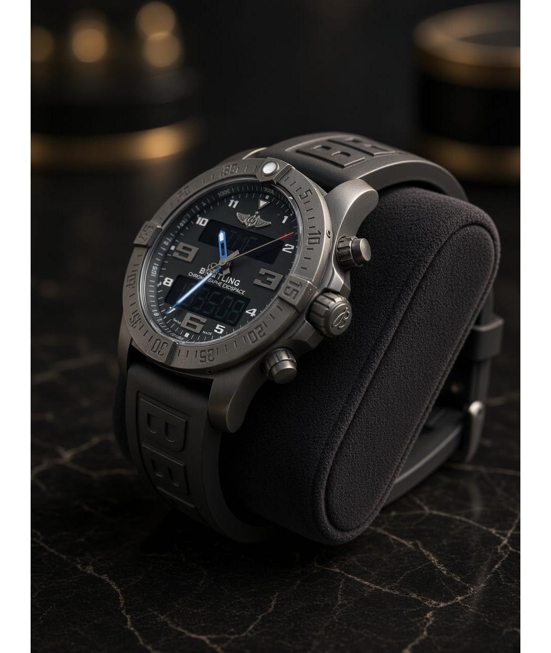 BREITLING Серебряные стальные часы, фото 2
