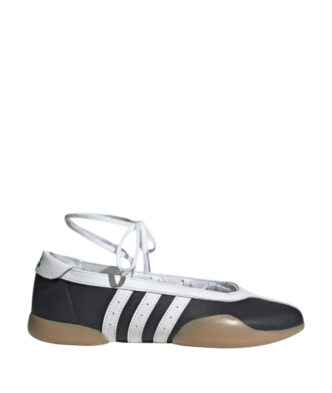 ADIDAS Черные текстильные балетки, фото 1