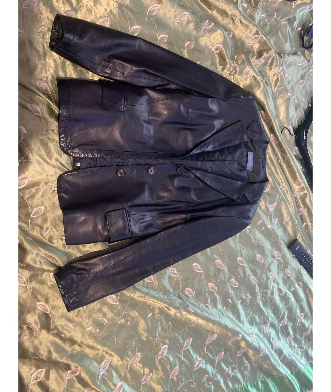 RUFFO Черная кожаная куртка, фото 5