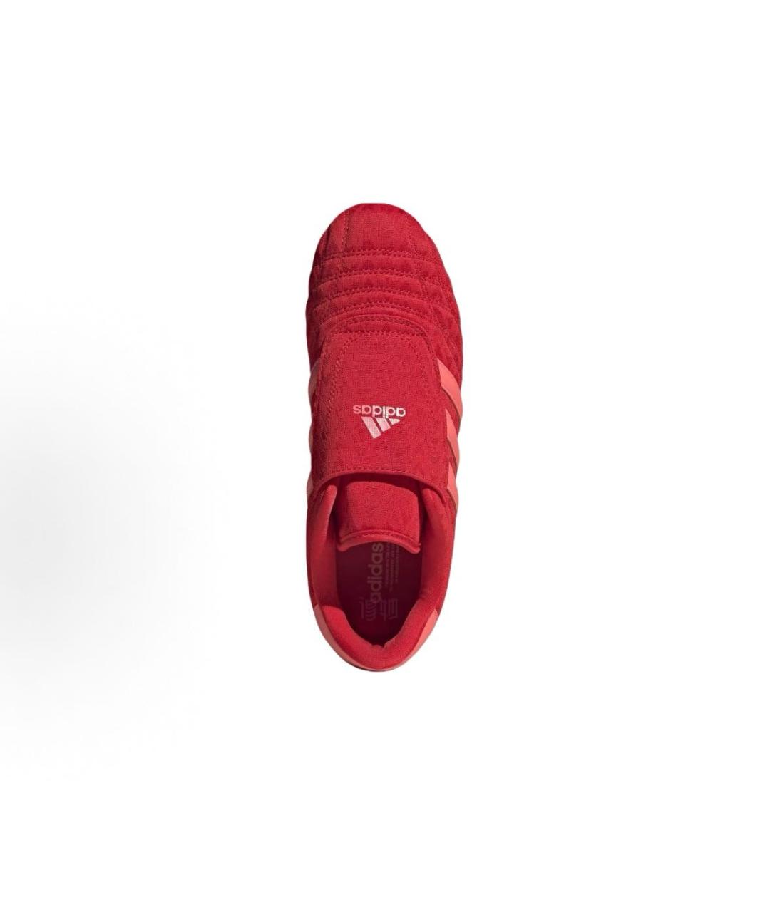ADIDAS Красные текстильные кроссовки, фото 4