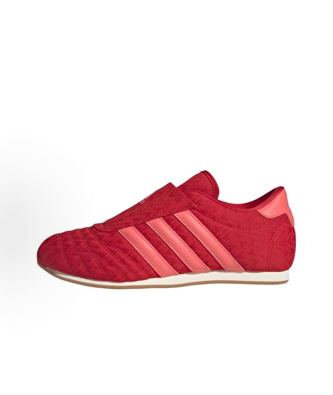 ADIDAS Красные текстильные кроссовки, фото 2