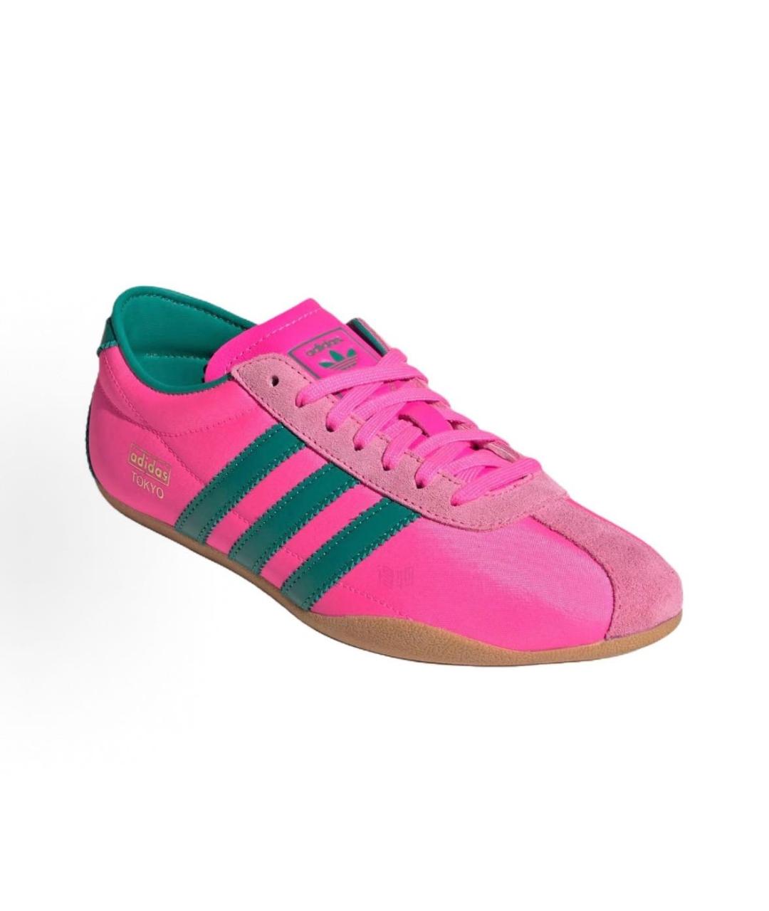 ADIDAS Фуксия текстильные кроссовки, фото 3