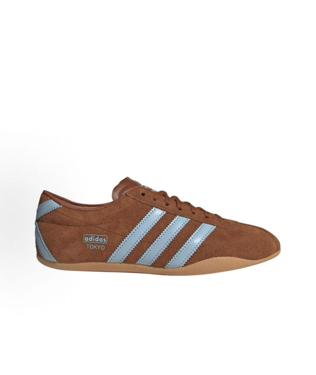 ADIDAS Коричневые замшевые кроссовки, фото 7