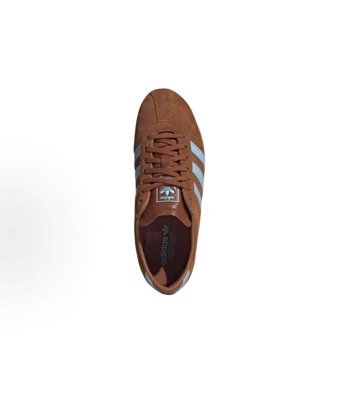 ADIDAS Коричневые замшевые кроссовки, фото 5