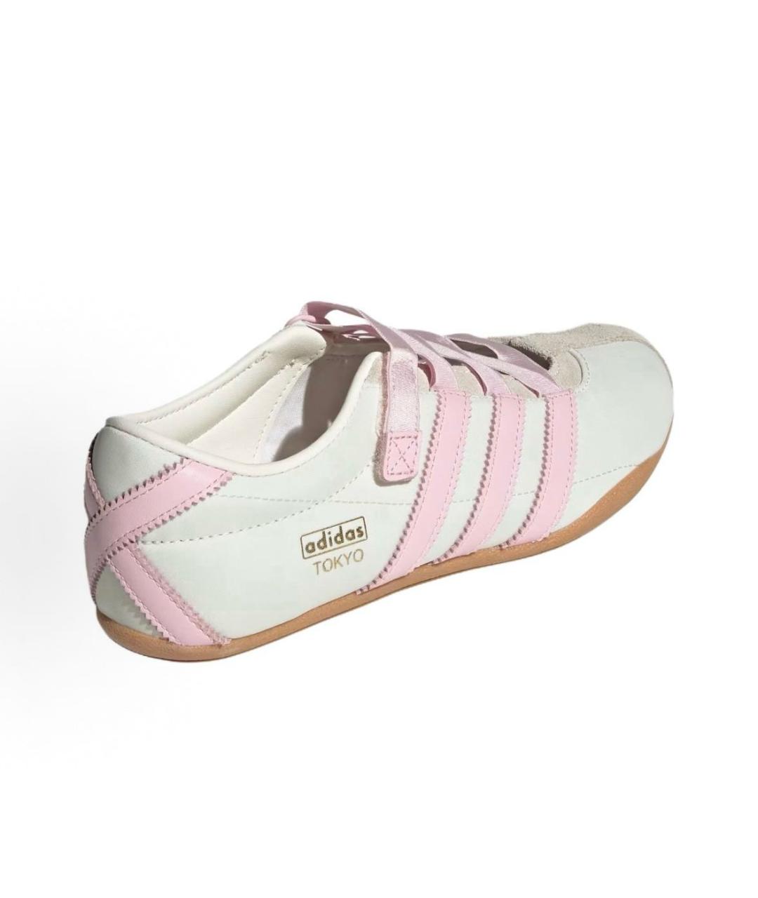 ADIDAS Белые текстильные кроссовки, фото 4