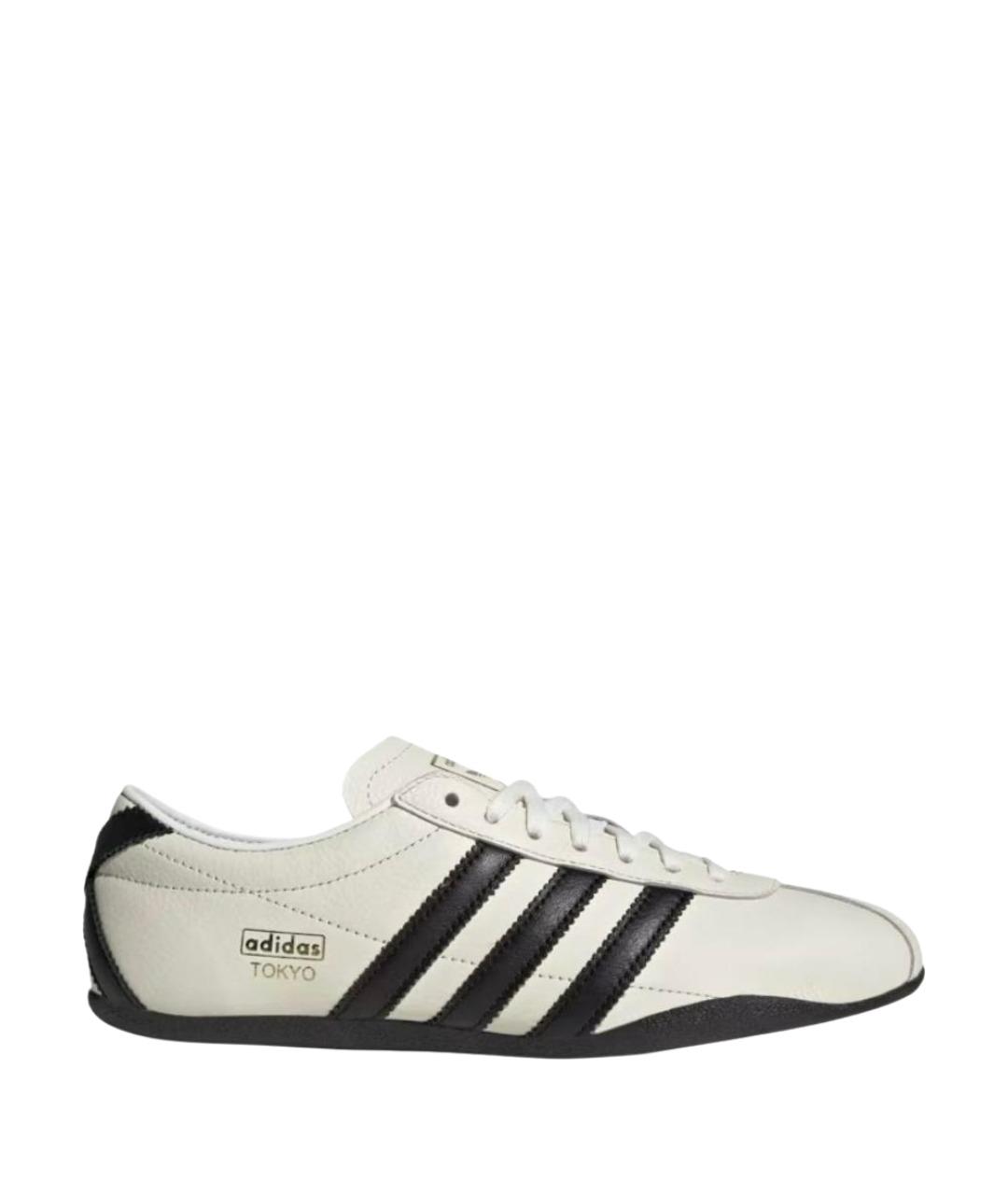 ADIDAS Белые кожаные кроссовки, фото 1