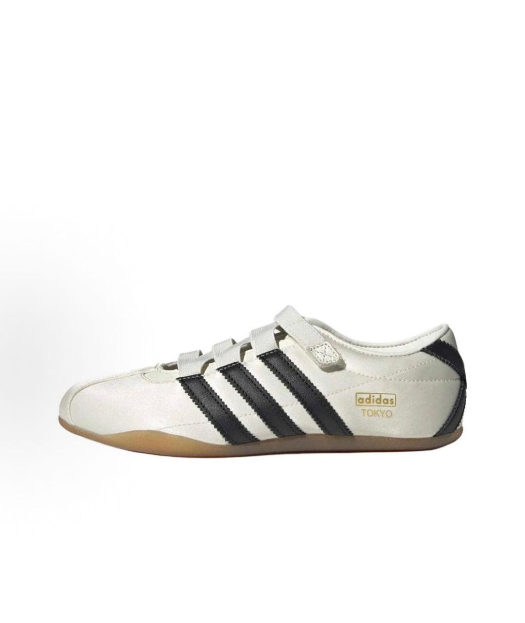 ADIDAS Белые текстильные кроссовки, фото 2