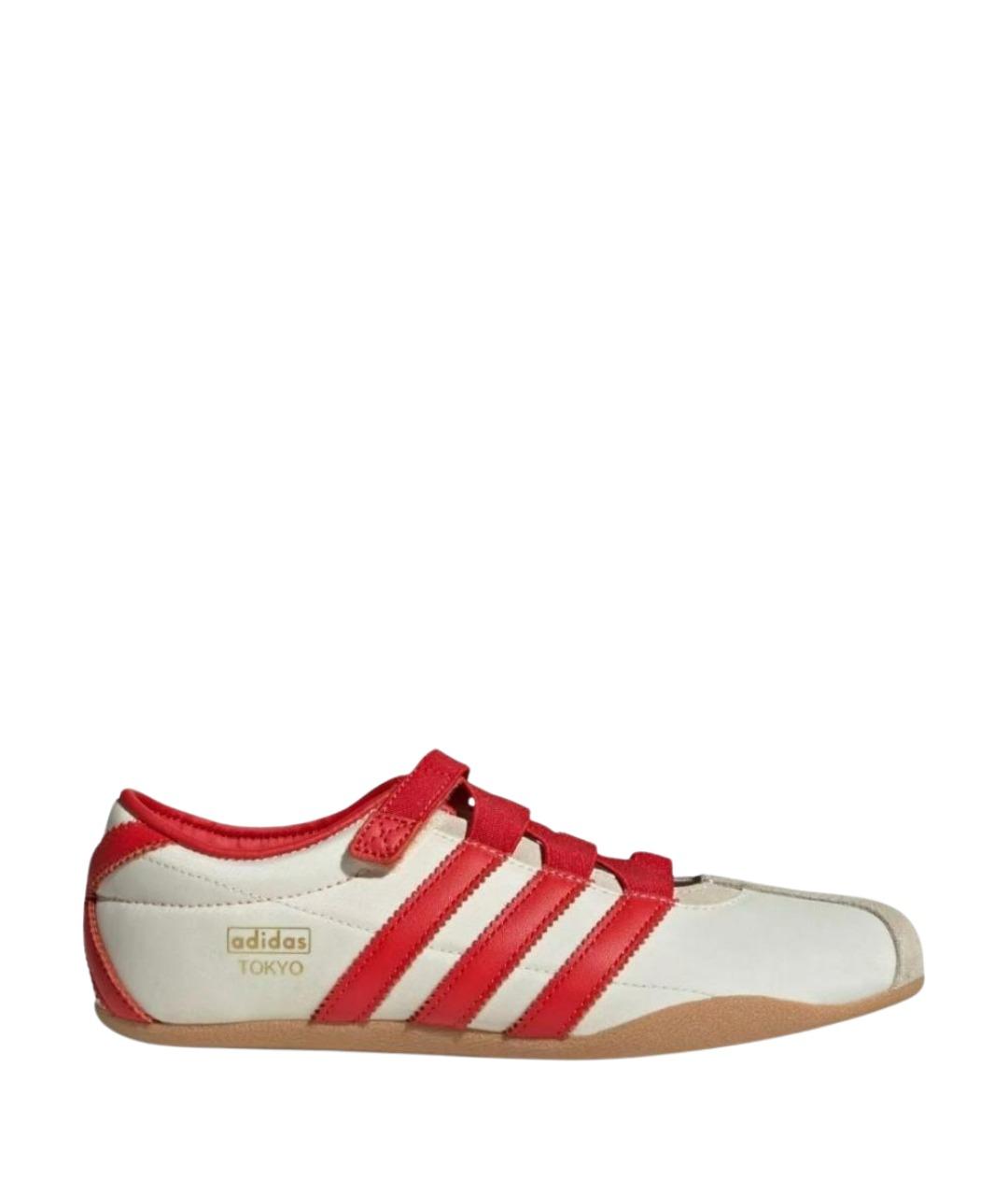 ADIDAS Белые текстильные кроссовки, фото 1