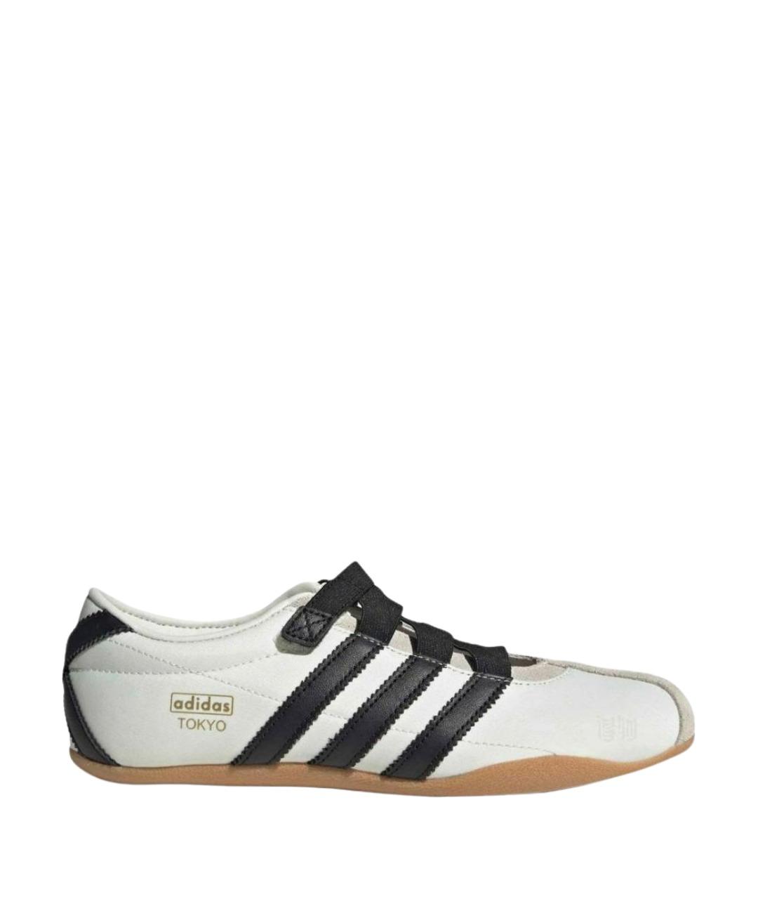 ADIDAS Белые текстильные кроссовки, фото 1