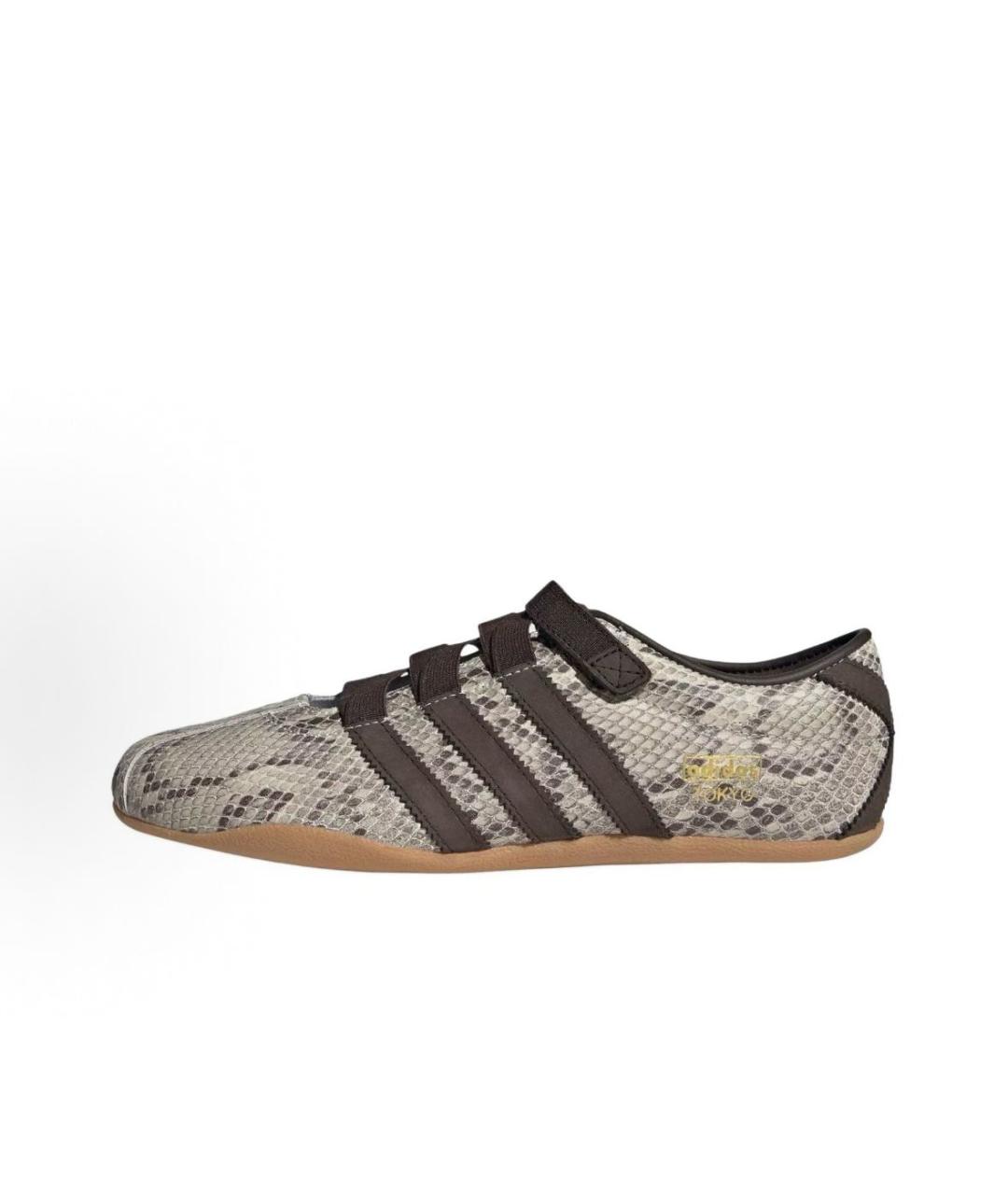 ADIDAS Серые кожаные кроссовки, фото 2