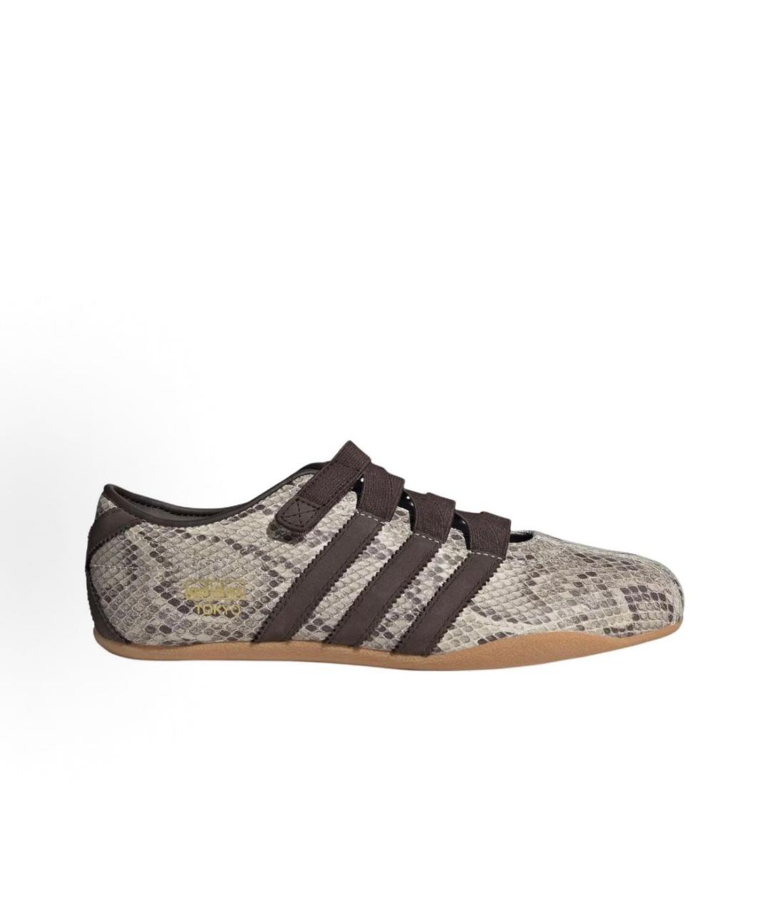 ADIDAS Серые кожаные кроссовки, фото 5