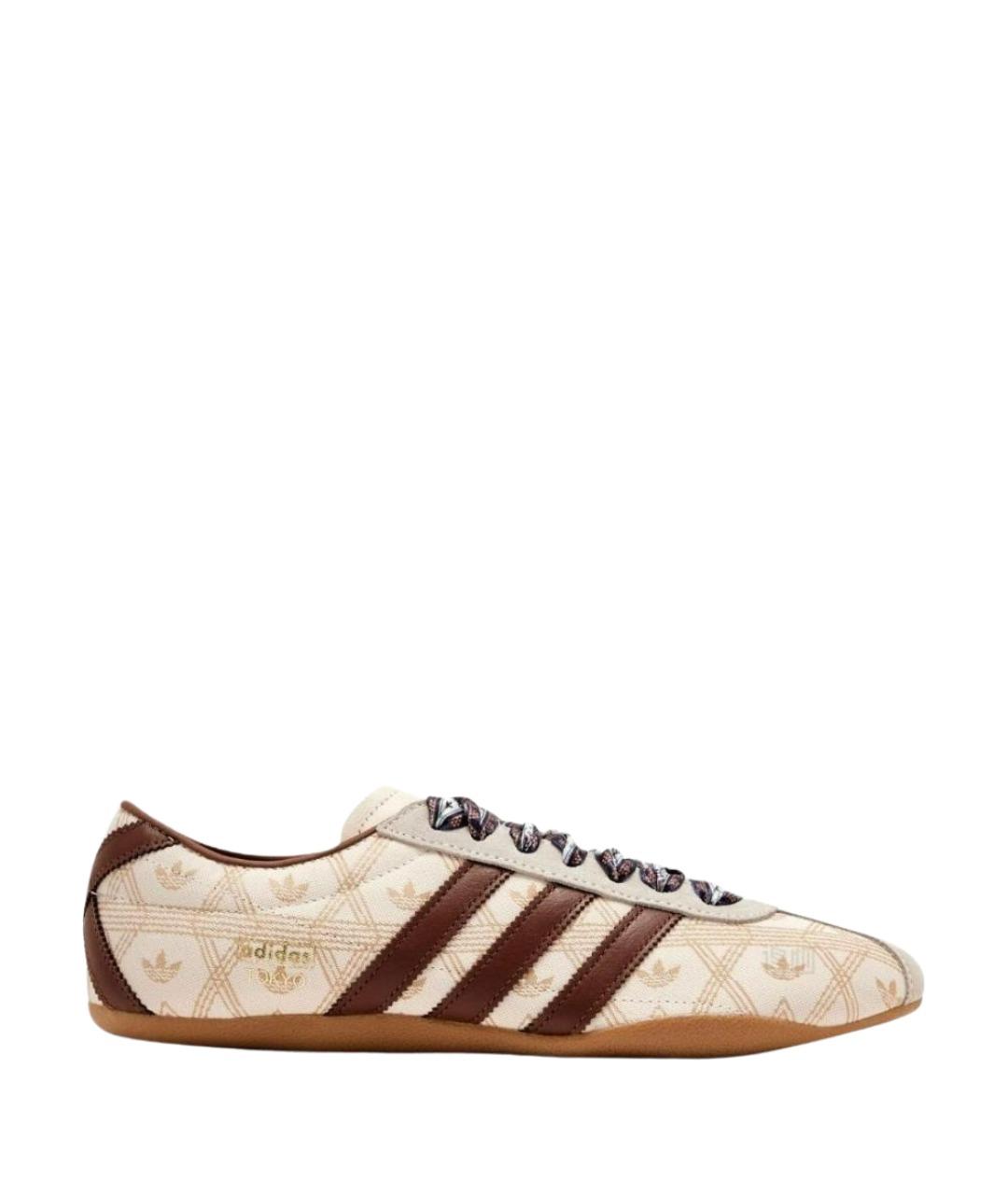 ADIDAS Бежевые текстильные кроссовки, фото 1