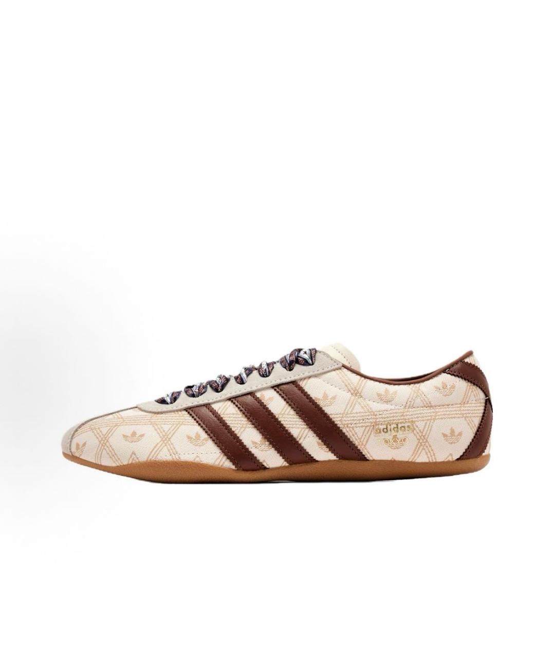 ADIDAS Бежевые текстильные кроссовки, фото 2