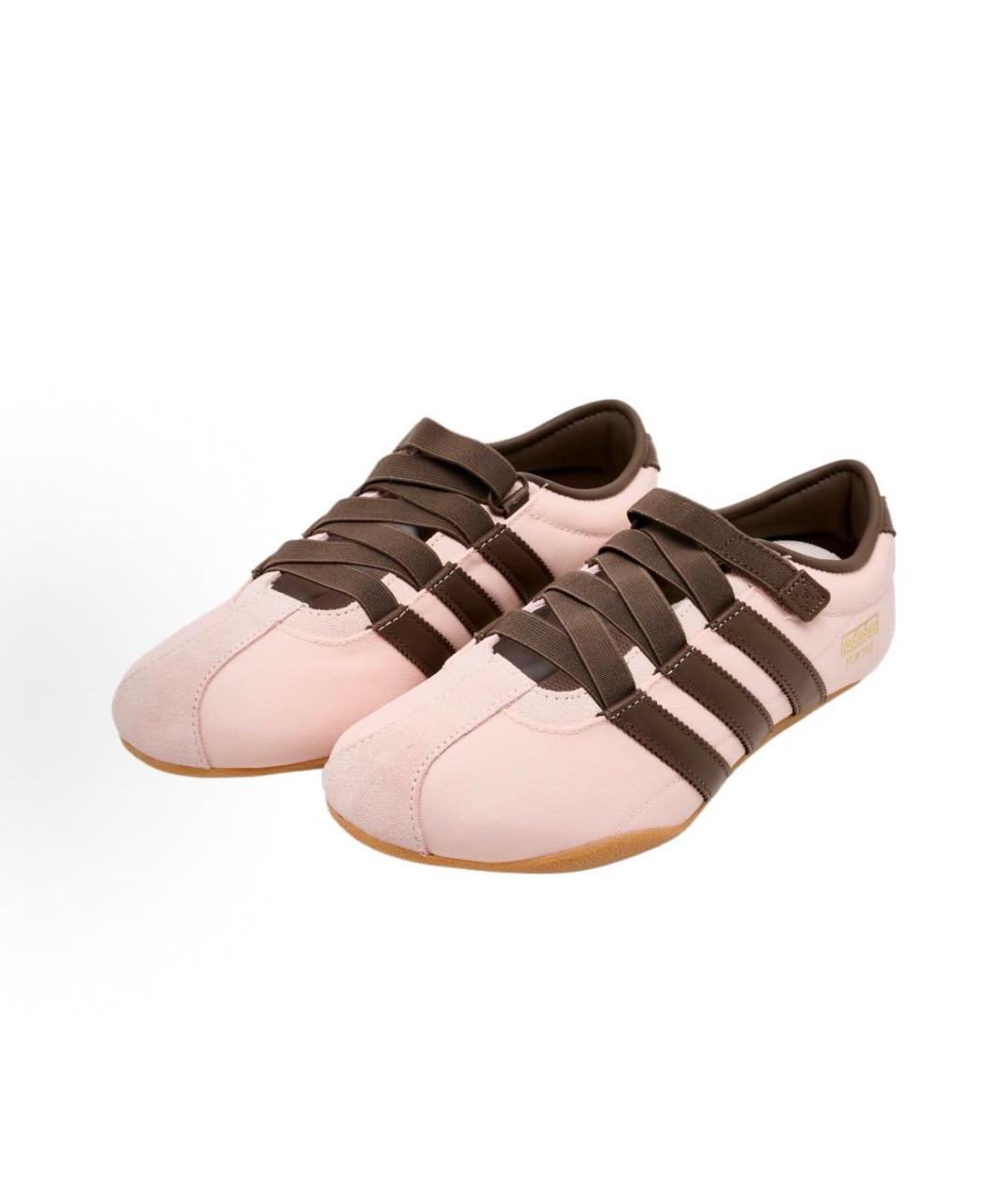 ADIDAS Розовые замшевые кроссовки, фото 2